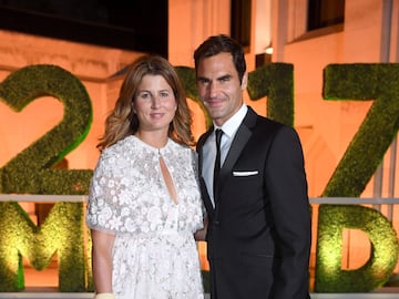 Roger Federer and his wife, Mirka.