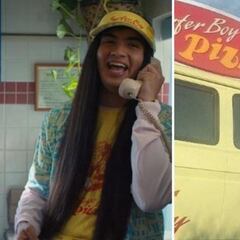 El surf entra en Stranger Things con un pizzero en furgoneta con un teléfono real