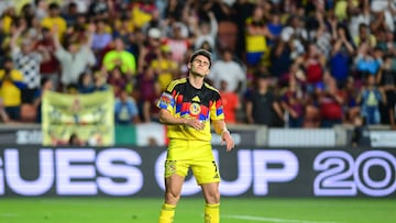 Israel Reyes of America during the match between America and Real Salt Lake as part of Phase One of the Leagues Cup 2025 at America First Field Stadium on July 30, 2024 in Sandy, Utah, United States.