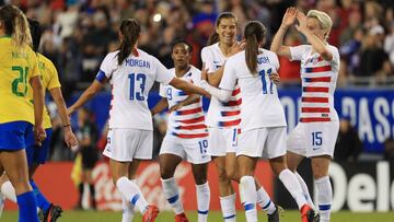 Estados Unidos Femenil gan&oacute; su &uacute;ltimo partido de la She Believes Cup por la m&iacute;nima diferencia, Tobin Heath le dio el triunfo a las &#039;Barras y las Estrellas&#039;.