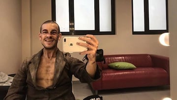 Mario Casas muestra en Instagram el aspecto físico que llegó a tener meses atrás.