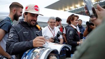 Fernando Alonso en Suzuka.