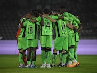 Players of Juarez during the game FC Juarez vs Queretaro, corresponding to Round 16 of the Torneo Apertura 2023 of the Liga BBVA MX, at Olimpico Benito Juarez Stadium, on November 05, 2023.
<br><br>
Jugadores de Juarez durante el partido FC Juarez vs Queretaro, correspondiente a la Jornada 16 del Torneo Apertura 2023 de la Liga BBVA MX, en el Estadio Olimpico Benito Juarez , el 05 de Noviembre de 2023
