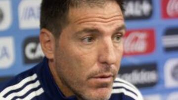 Eduardo Berizzo, en una rueda de prensa.