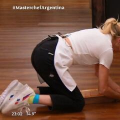 Masterchef Celebrity 2 Argentina: Claudia Fontán levantó comida del suelo y la puso en el plato