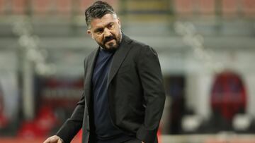 Soccer Football - Serie A - AC Milan v Napoli - San Siro, Milan, Italy - March 14, 2021 Napoli coach Gennaro Gattuso before the match REUTERS/Alessandro Garofalo