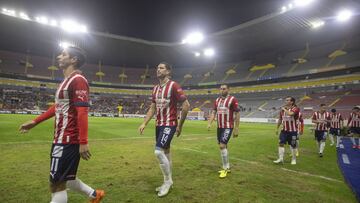  Isaac Brizuela and Antonio Briseno of Guadalajara during the game Guadalajara vs Santos, corresponding to Group B of the Sky Cup 2022, at Jalisco Stadium, on December 19, 2022.

<br><br>

Isaac Brizuela y Antonio Briseno de Guadalajara durante el partido Guadalajara vs Santos, correspondiente al Grupo B de la Copa Sky 2022, en el Estadio Jalisco, el 19 de Diciembre de 2022.