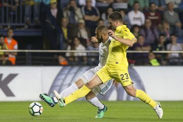 Benzema y Bonera.