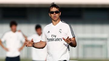 Lopetegui en el entrenamiento.