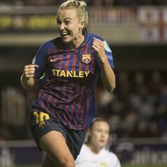 Duggan, una goleadora de Champions para el Barça