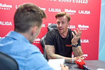 Guti, durante la entrevista con AS.