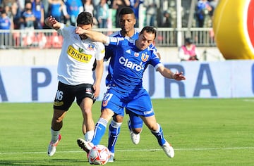 La estadística de Marcelo Díaz también es negativa. De los 5 duelos que jugó con la U en el Monumental, perdió 4 y empató sólo 1.