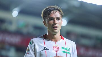 Agustin Palavecino of Necaxa during the 2nd round match between Necaxa and Queretaro as part of the Liga BBVA MX, Torneo Apertura 2025 at Victoria Stadium, on July 18, 2025 in Aguascalientes, Mexico
