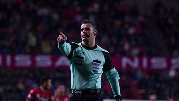 Referee Fernando Hernandez during the game Tijuana vs Pachuca, corresponding to Round 09 of the Torneo Clausura 2023 of the Liga BBVA MX, at Caliente Stadium, on February 26, 2023.
<br><br>
Arbitro Fernando Hernandez durante el partido Tijuana vs Pachuca, Correspondiente a la Jornada 09 del Torneo Clausura 2023 de la Liga BBVA MX, en el Estadio Caliente, el 26 de Febrero de 2023.