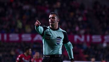 Referee Fernando Hernandez during the game Tijuana vs Pachuca, corresponding to Round 09 of the Torneo Clausura 2023 of the Liga BBVA MX, at Caliente Stadium, on February 26, 2023.

<br><br>

Arbitro Fernando Hernandez  durante el partido Tijuana vs Pachuca, Correspondiente a la Jornada 09 del Torneo Clausura 2023 de la Liga BBVA MX, en el Estadio Caliente, el 26 de Febrero de 2023.