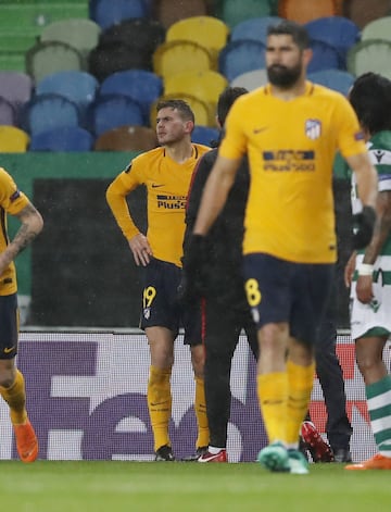 Lucas Hernández sufrió un golpe en el rostro.