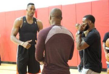 Dwight Howard, Rashad Evans y Tyron Woodley.