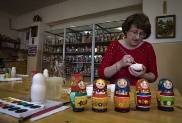 La matrioshka es unos de los objetos ms reconocibles de la cultura rusa.