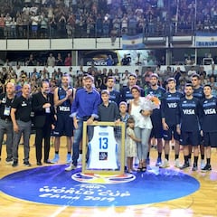 Nocioni, historia de Argentina: su camiseta, la primera retirada
