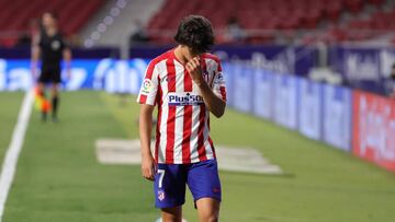 Jo&atilde;o F&eacute;lix se marcha sustituido contra el Mallorca. 