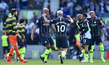 Manchester City se coronó campeón de la Premier League tras golear 4-1  al Brighton en la última fecha