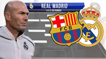 El limitado equipo que tendrá Zidane para el clásico con Barça