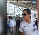 Con Mario Salas a la cabeza: así fue la llegada alba al aeropuerto