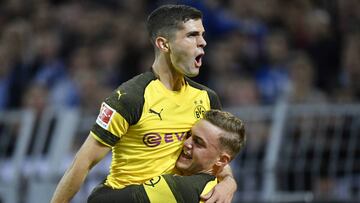 El atacante estadounidense se lució este miércoles en la goleada del Borussia Dortmund sobre Nürnberg. Desparramó rivales y la jugada terminó en gol