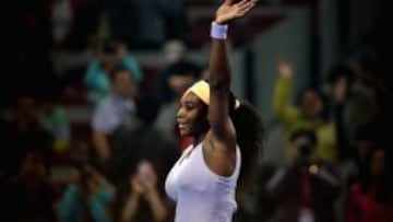 Serena Williams celebra su triunfo en Pek&iacute;n ante Agnieszka Radwanska.