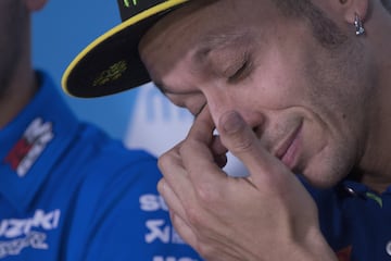 Valentino Rossi se vuelve a subir a la moto en Aragón