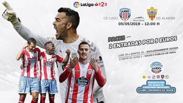 El Lugo ofrece a los aficionados packs de entradas a cinco euros