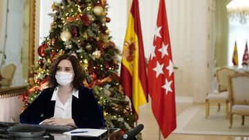 La presidenta de la Comunidad de Madrid, Isabel Díaz Ayuso, en una reunión por videoconferencia con el Comité Europeo de las Regiones
COMUNIDAD DE MADRID
17/12/2020