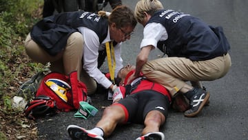 Richie Porte: "Después de ver el accidente, he tenido suerte"