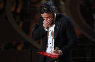 Casey Affleck tras recibir el premio a Mejor Actor