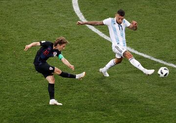 0-2. Luka Modric marcó el segundo gol.