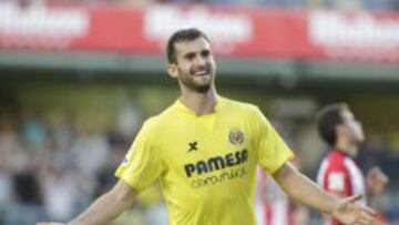 Leo Baptistao celebra un gol anotado al Athletic de Bilbao