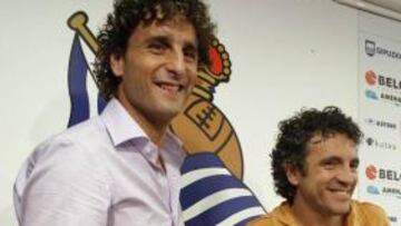 <b>TÉCNICOS. </b>Imanol Idiakez, que entrenará al Sanse, junto a Lillo.