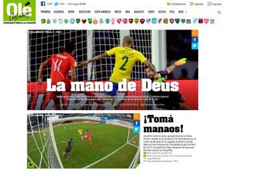En Argentina se cachondean de Brasil: "La mano de adiós"