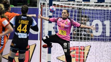 Silvia Navarro, guardameta de la Selección Española de Balonmano.