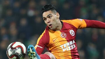 Falcao Garc&iacute;a durante un partido con Galatasaray.