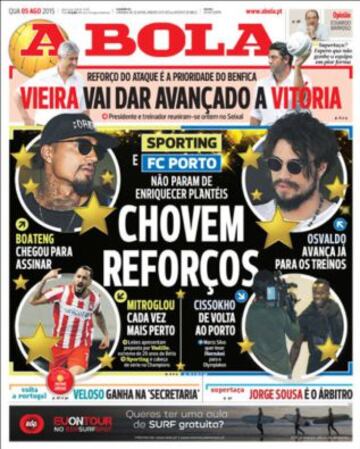 Portadas de la prensa deportiva