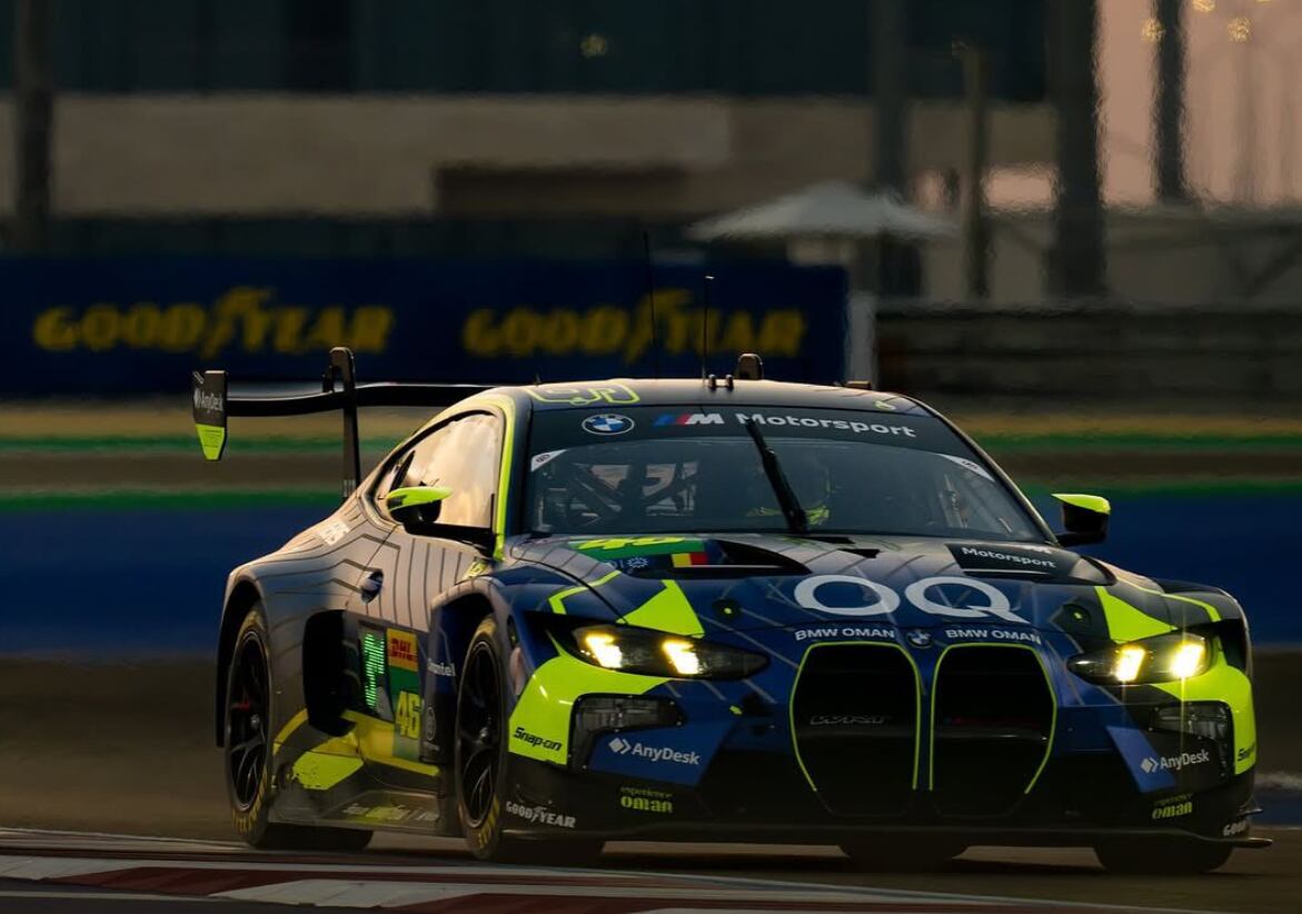 Valentino Rossi, al volante del BMW en unas pruebas del Mundial de Resistencia (WEC).