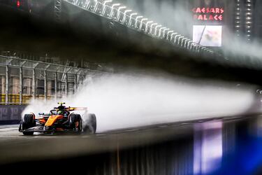 Lando Norris durante el Gran Premio de Las Vegas de la Fórmula 1.