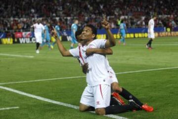 1-1. Bacca celebró el gol del empate.
