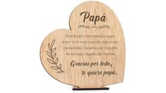 Tarjeta de felicitación en madera para el Día del Padre 2024 en Amazon