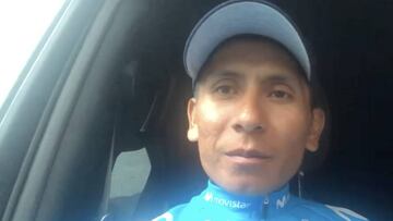 Nairo envía un mensaje por las redes sociales de team