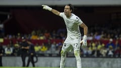   Oscar Jimenez of America during the 11th round match between America and Tigres UANL as part of the Torneo Clausura 2024 Liga BBVA MX at Azteca Stadium on March 09, 2024 in Mexico City, Mexico.