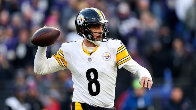 Quarterback Aaron Rodgers signed a one-year deal with the Pittsburgh Steelers before the start of the 2025 season.