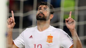 Diego Costa con Espa&ntilde;a.