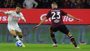 El líder Napoli visita al Salernitana por la fecha 11 de la Serie A.